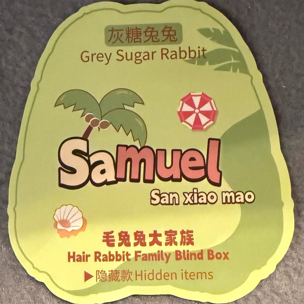Samuel 500% San Xiao Mao, The Secret “Grey Sugar Rabbit.” - Picture 3 of 6